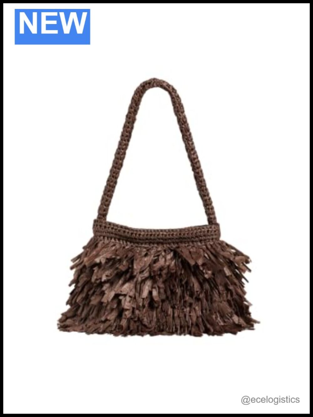 ALC Women's Straw Hobo Shoulder Bag Magnetic Closure